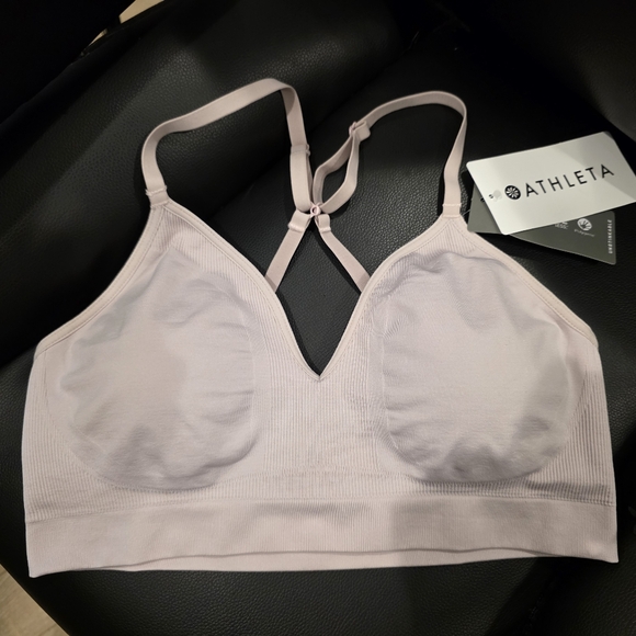 Athleta Women's Pink Seamless Bra - Picture 1 of 4